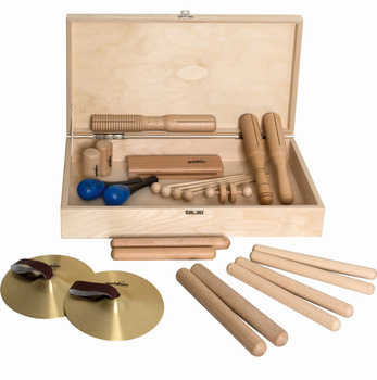 GOLDON 30120 Zestaw rytmiczny 2 w drewnianym pudełku