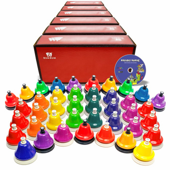 BUM BUM® Dzwonki naciskane zestaw przedszkolny duży w kolorach Bum Bum Rurek®